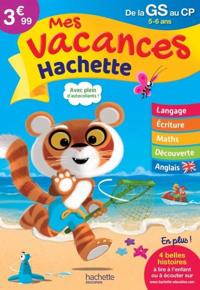 Mes vacances Hachette de la GS au CP