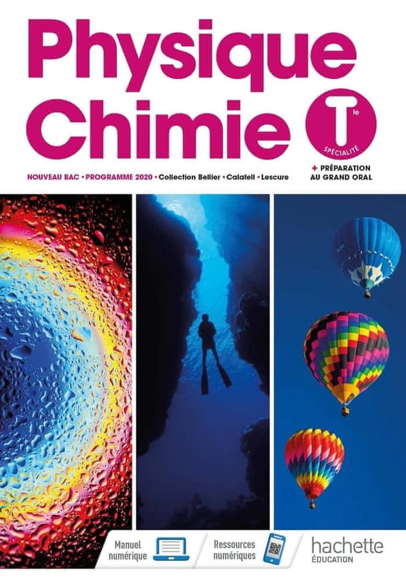 Physique, chimie : Tle spécialité : programme 2020
