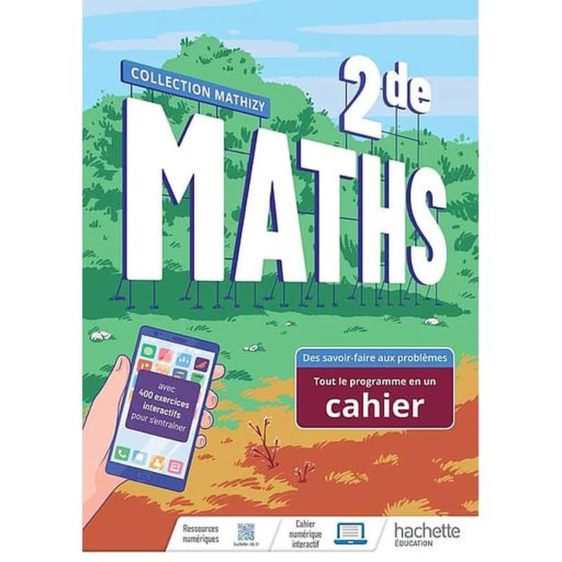 Mathématiques ; 2de ; livre cahier