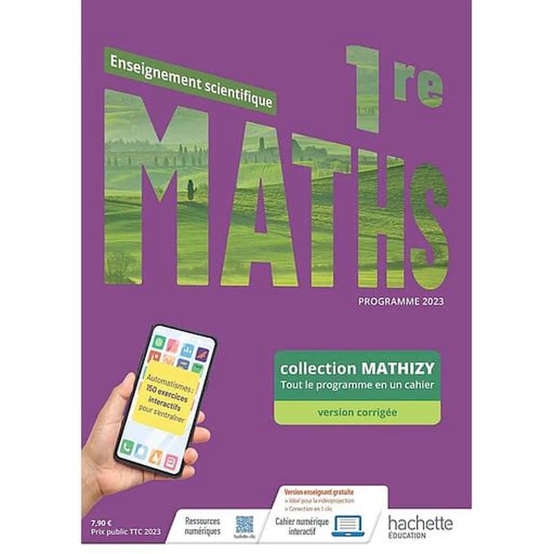 Mathizy : maths, enseignement scientifique ; 1re ; cahier élève