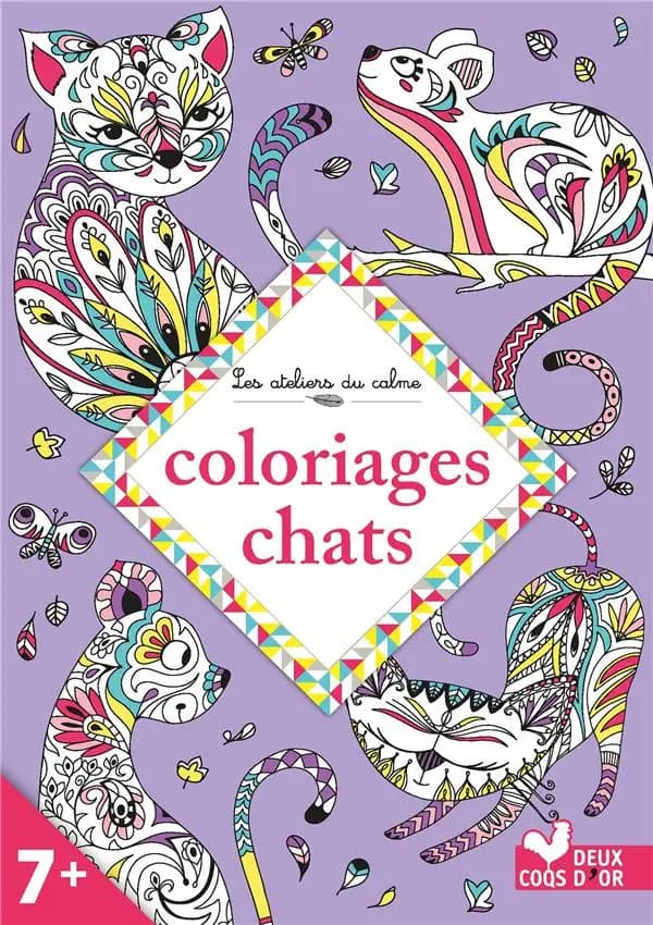 Coloriages chats : [Album à colorier]