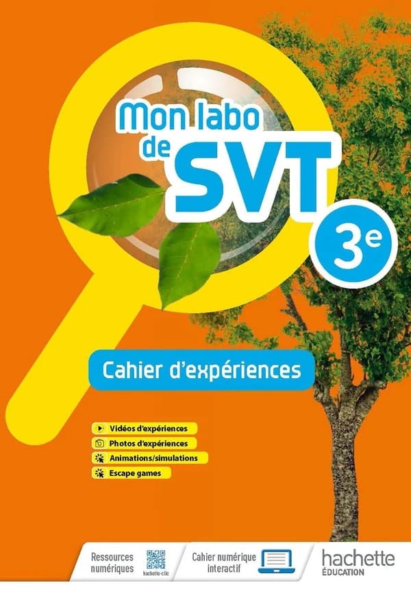 Mon labo de SVT ; 3e ; cahier d'expériences