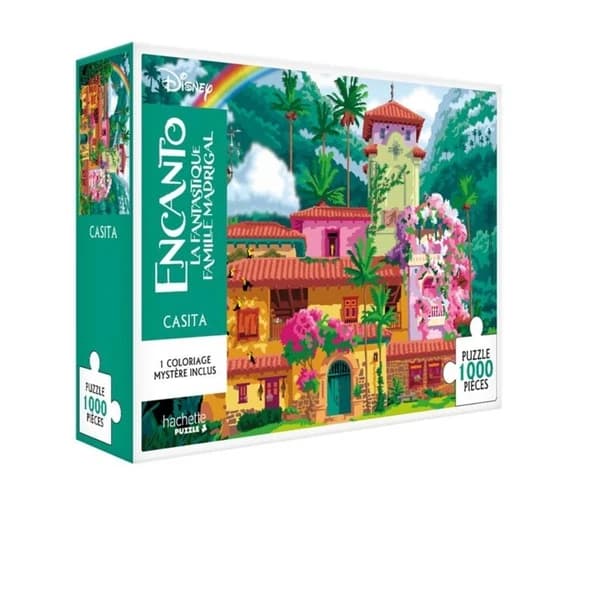 Encanto : la fantastique famille Madrigal : 1 Puzzle 1000 pièces + 1 coloriage mystère
