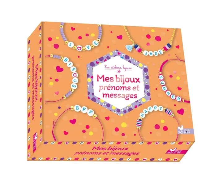 Mes bijoux prénoms et messages : Coffret avec accessoires