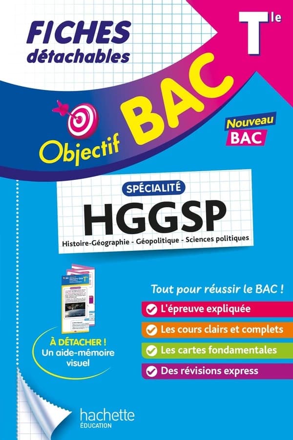 Objectif bac : Spécialité HGGSP ; Terminale ; Fiches détachables