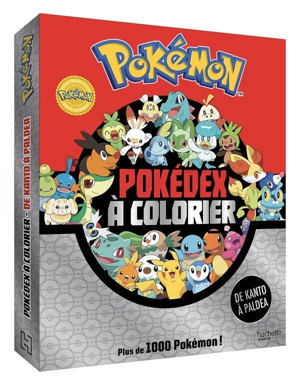 Pokedex à colorier : De Kanto à Paldea - Plus de 1000 Pokémon !