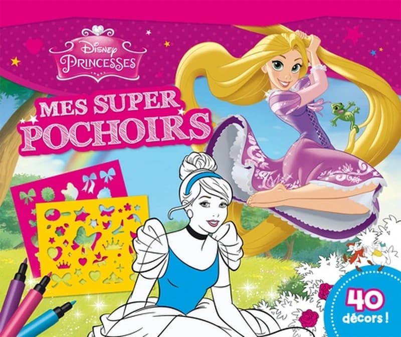 Mes super pochoirs : Disney princesses : [album à colorier]