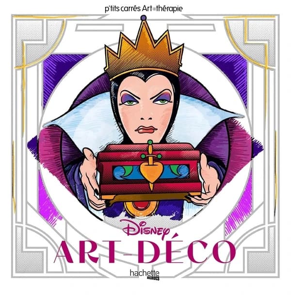 Art-déco : p'tits carrés Art Thérapie Disney : [Album à colorier]