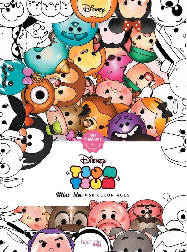 Tsum Tsum : Art thérapie Disney : 60 coloriages : [Album à colorier]