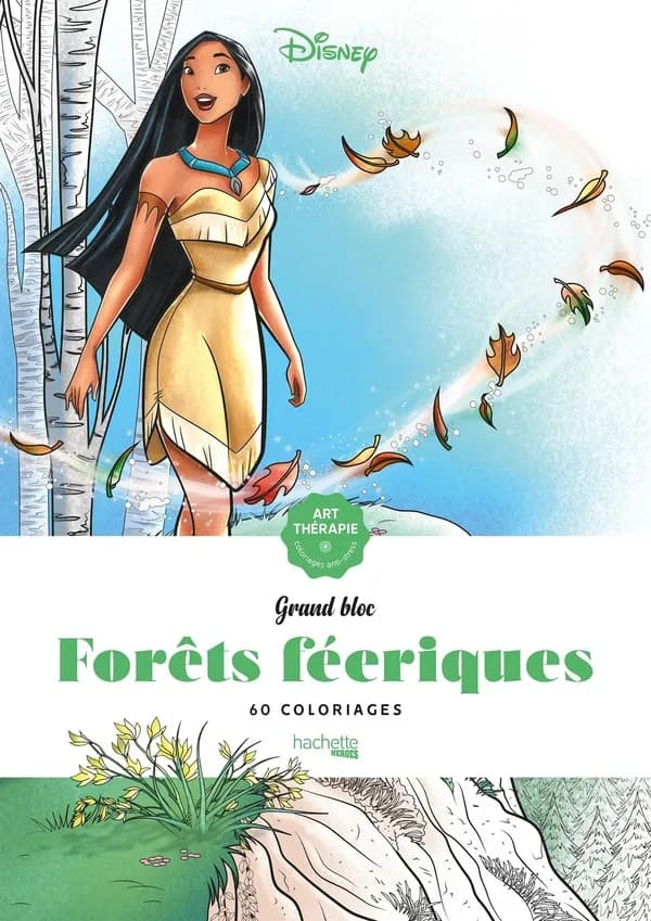Forêts féeriques : grand bloc Disney : 60 coloriages : [Album à colorier]