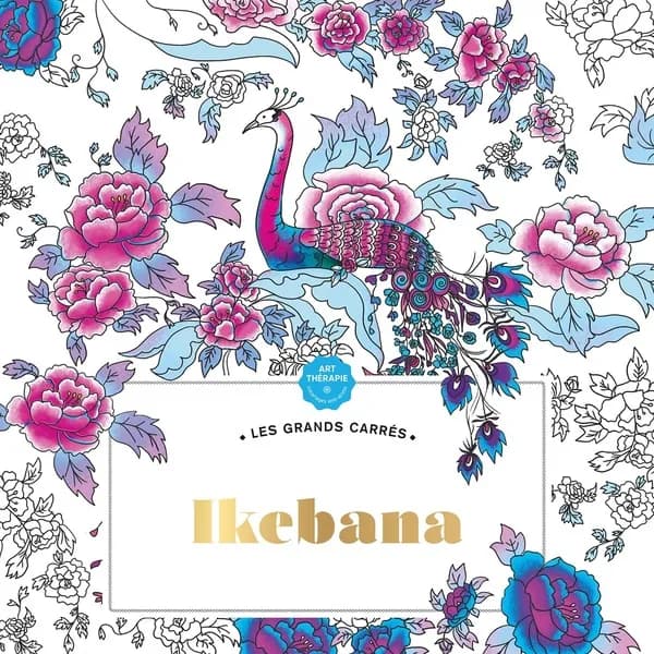 Ikebana : loes grands carrés d'Art-thérapie : [Album à colorier]