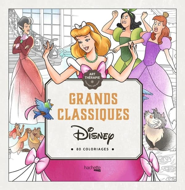 Grands classiques : 80 coloriages : Art Thérapie - coloriages anti-stress : [Album à colorier]