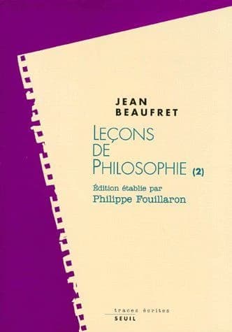 Leçons de philosophie Tome II