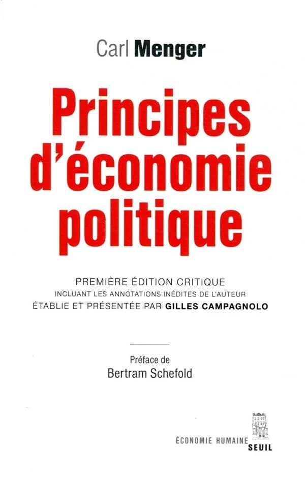 Principes d'économie politique : première édition critique