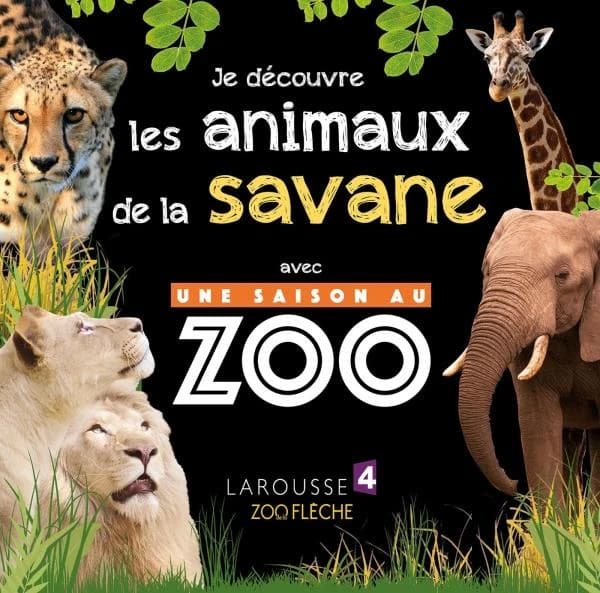 Je découvre les animaux de la savane : avec une saison au zoo