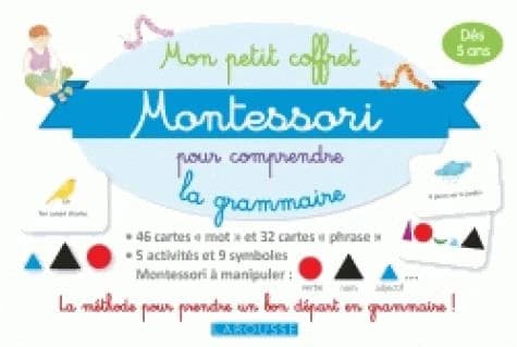 Mes albums Montessori : mon petit coffret Montessori pour comprendre la grammaire