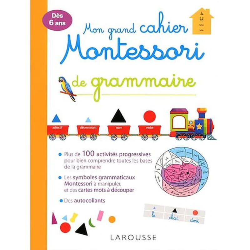 Mon grand cahier Montessori de grammaire