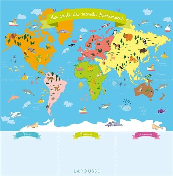 Ma carte du monde Montessori