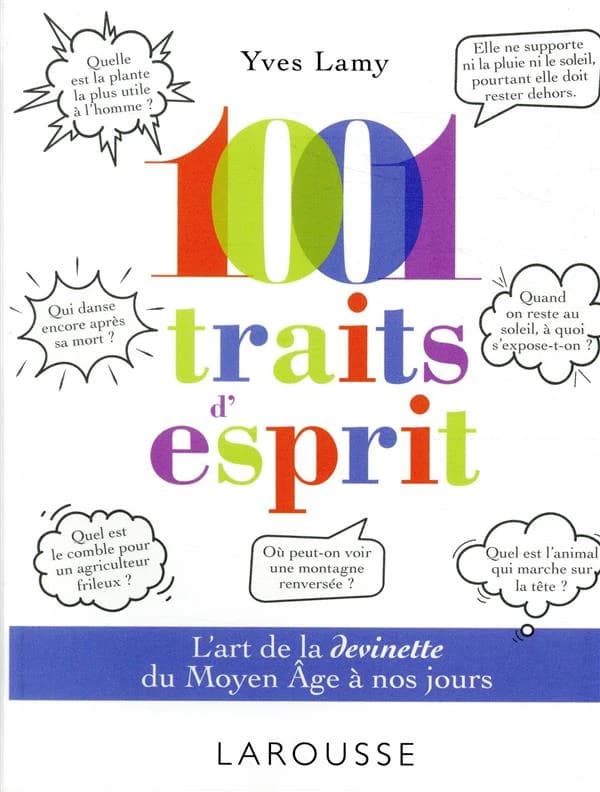 1001 traits d'esprit : l'art de la devinette du Moyen âge à nos jours