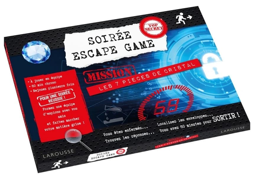 Soirée escape game ; 7 pièces de cristal