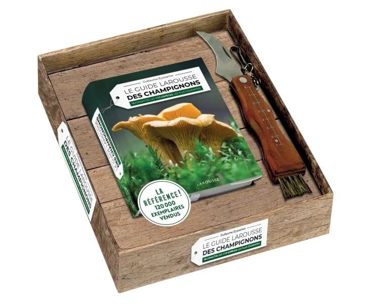 Coffret Le guide Larousse des champignons : Reconnaître les 170 espèces les plus courantes. Avec 1 couteau à champignons
