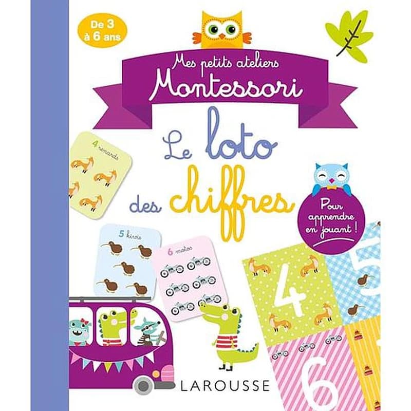 Mes petits ateliers Montessori : mon loto des chiffres