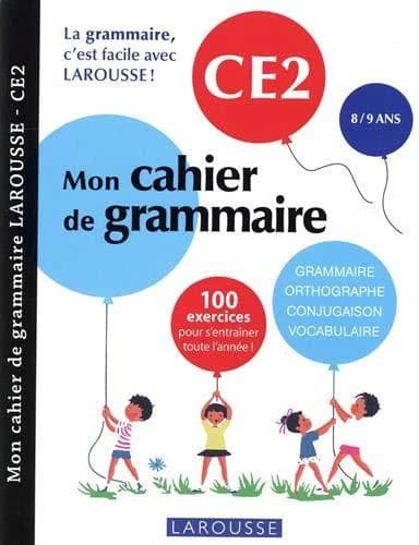 Mon cahier de grammaire ; CE2