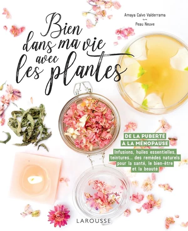 Bien dans ma vie avec les plantes : de la puberté à la ménopause : infusion, huiles essentielles, teintures, des remèdes naturels pour la santé, le bien-être et la beauté