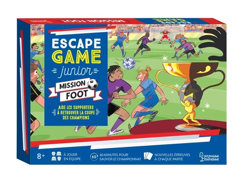 Escape game junior ; mission foot ; aide les supporters à retrouver la coupe des champions