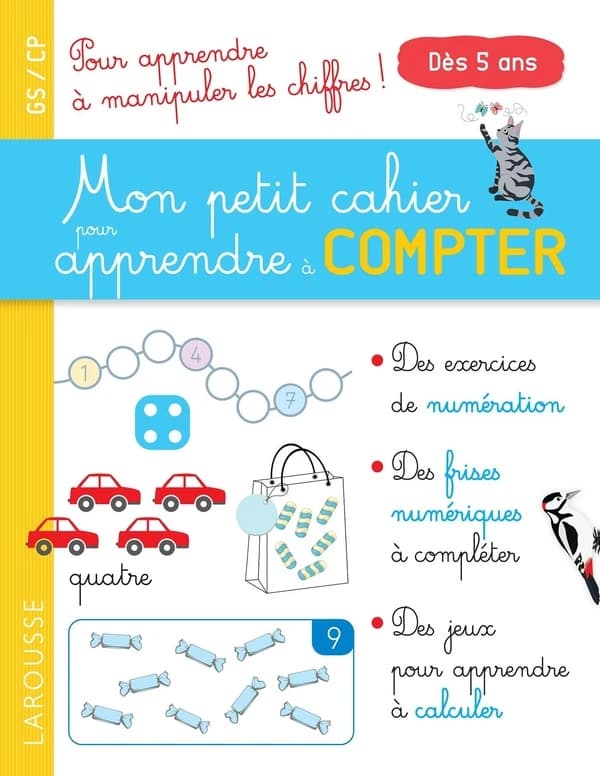 Mon cahier pour apprendre à compter : spécial numération et premiers calculs !
