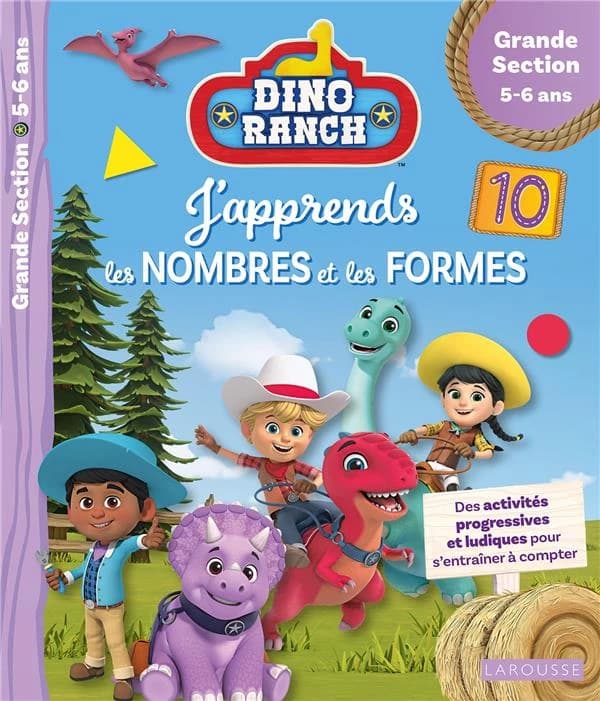 Dino ranch ; j'apprends les nombres et les formes ; grande section