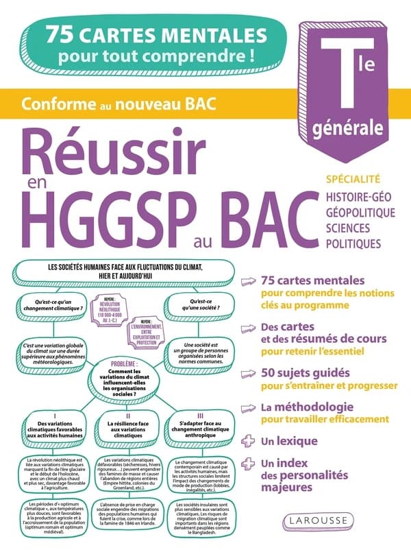 Réussir en HGGSP au Bac Tle générale : 75 cartes mentales pour tout comprendre !