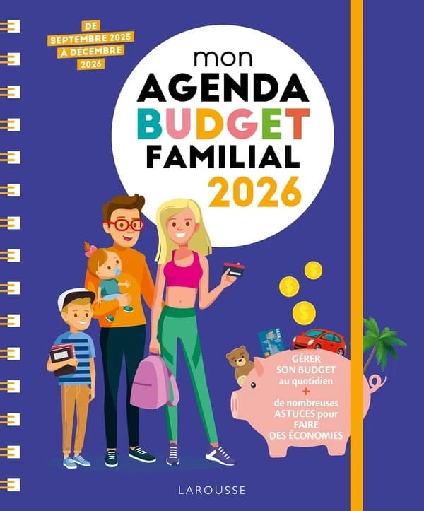 Mon agenda budget familial : De septembre 2025 à décembre 2026