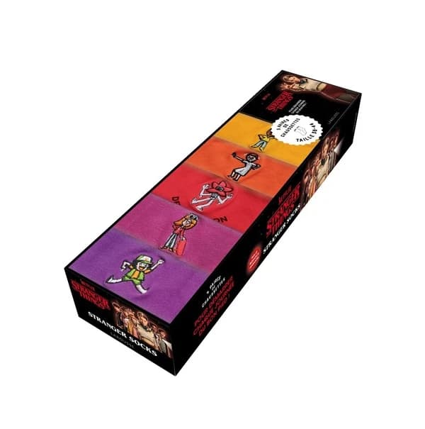 Stranger Socks Stranger Things : Coffret avec 1 livret et 5 paires de chaussettes
