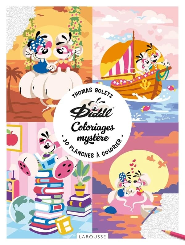 Diddl coloriages mystère : 30 planches à colorier