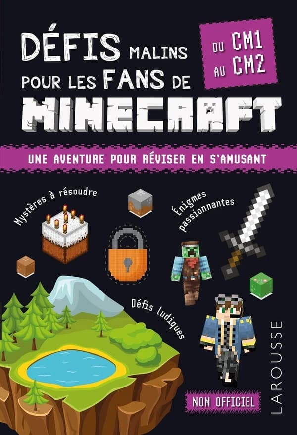 Défis malins pour les fans de Minecraft ; Du CM1 au CM2