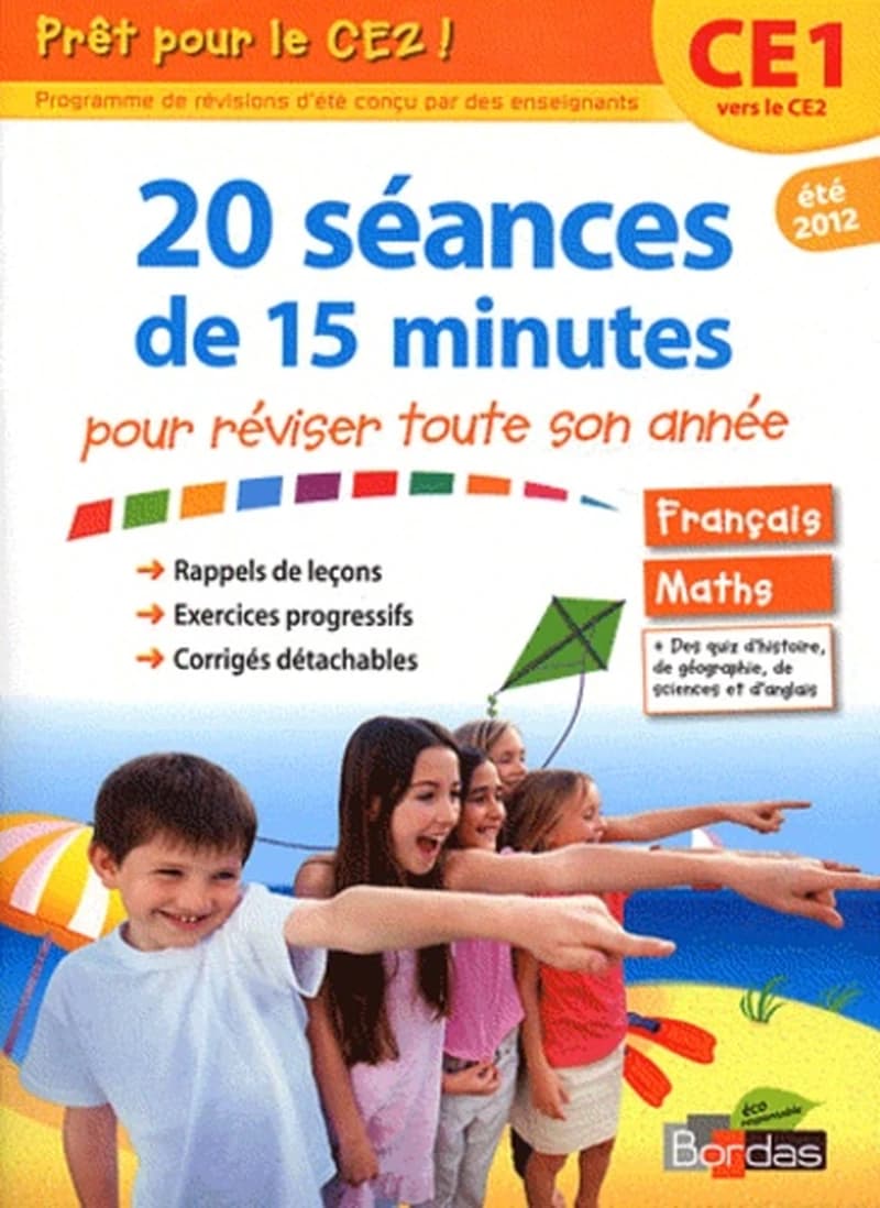 20 séances de 15 minutes pour réviser toute son année - Prêt pour le CE2 !