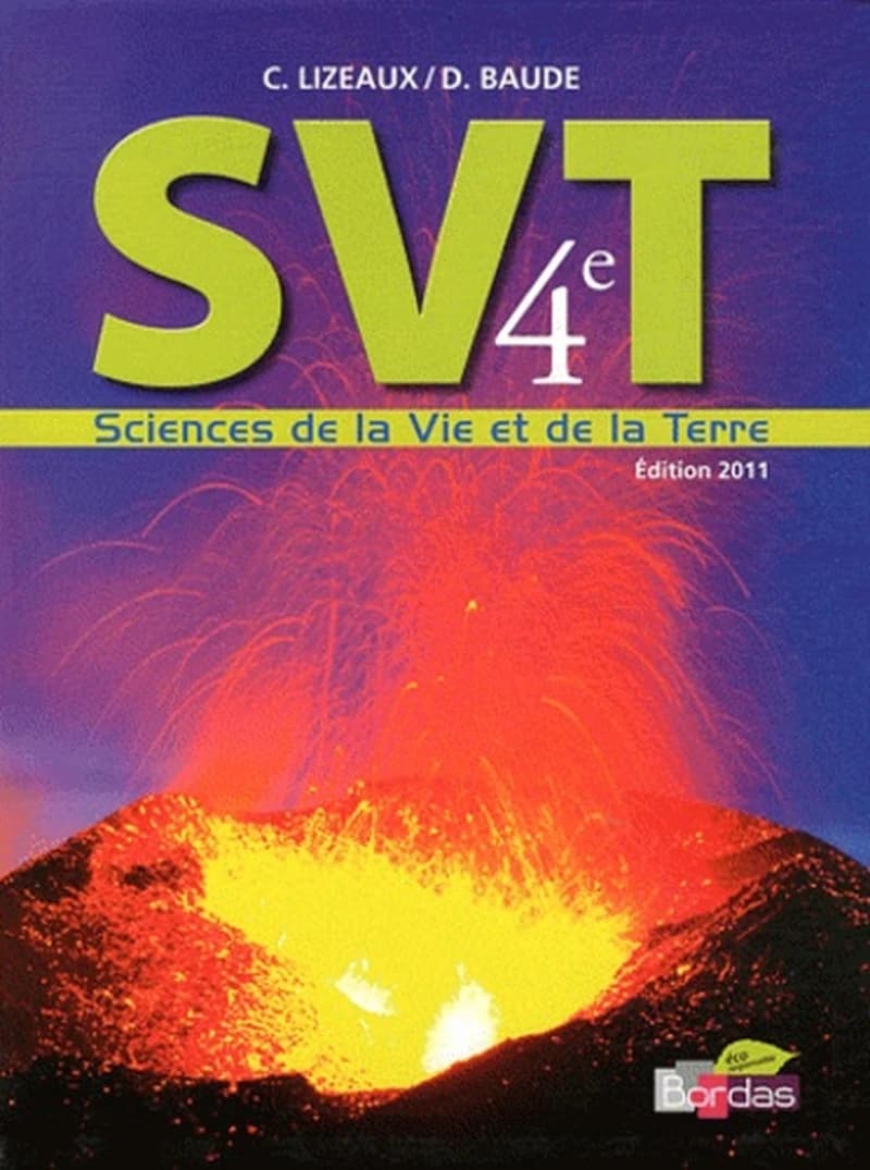 SVT 4E LIVRE ELEVE GRAND FORMAT 2011 - SCIENCES DE LA VIE E
