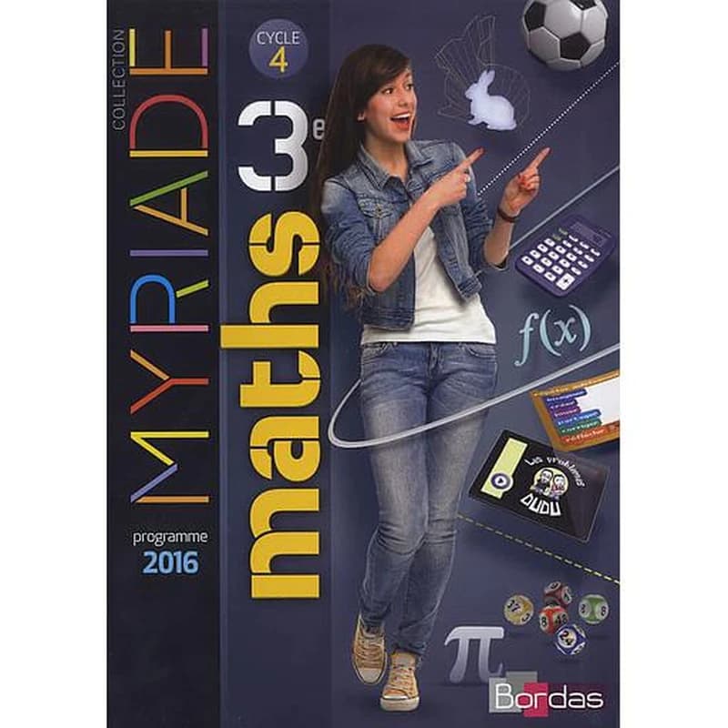 Maths, 3e : cycle 4 : programme 2016