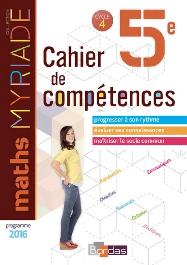 MYRIADE ; mathématiques ; 5e ; cahier d'activités (édition 2018)