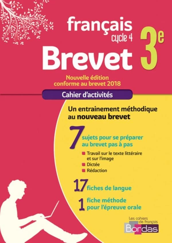 Français cahier brevet 3e : Cahier d'exercices