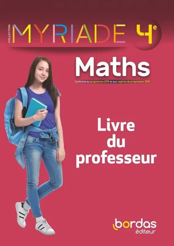 Myriade Maths 4e 2021