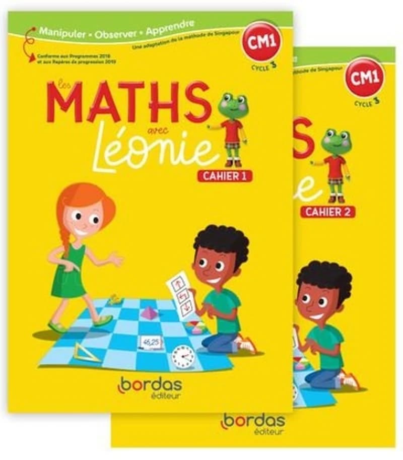 Les maths avec Léonie : CM1 : cahiers de l'élève n°1 et n°2 sous film (édition 2022)