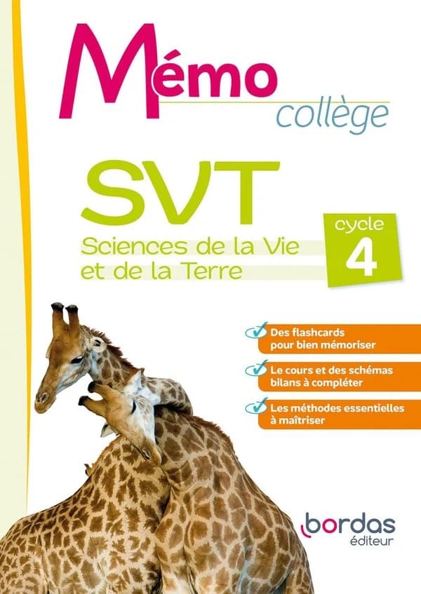 Mémo Collège : SVT ; Cycle 4 ; Cahier de l'élève (édition 2022)