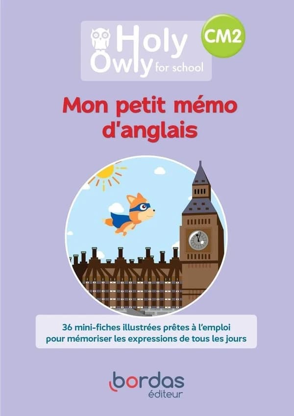 Holy owly : anglais : CM2 : mon petit mémo d'anglais (édition 2022)