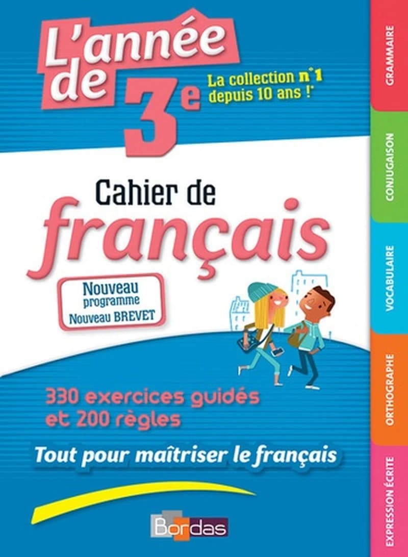 L'année de 3e : Cahier de français