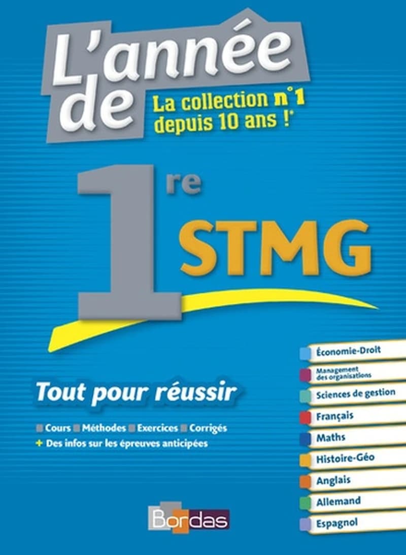 L'ANNEE DE 1ERE STMG TOUT POUR REUSSIR