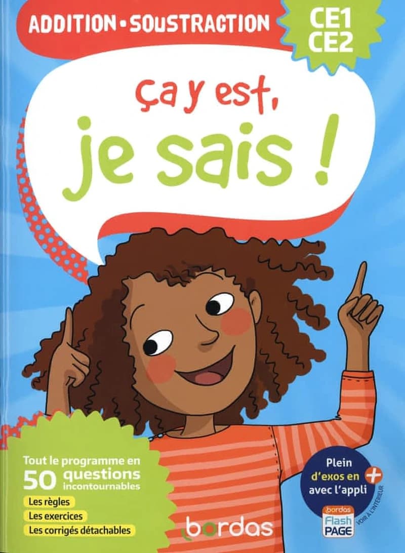 ça y est, je sais ; addition, soustraction ; CE1