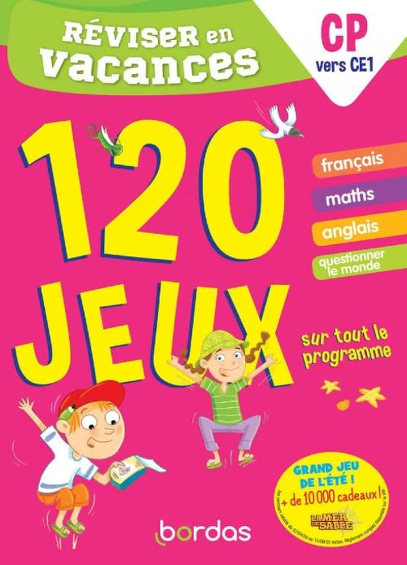Réviser en vacances du CP au CE1 - 120 jeux sur tout le programme