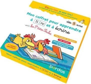 Cocorico je sais lire ! ; mon coffret pour apprendre à lire et à écrire avec les p'tites poules
